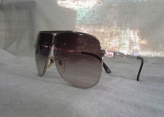 แว่นตาเฟรนช์วินเทจ ยุค &#039;80s  โมเดลนักบิน &#039;หยดน้ำตา&#039;  Vintage LANCEL Paris handmade in France  บิ๊กไซซ์!