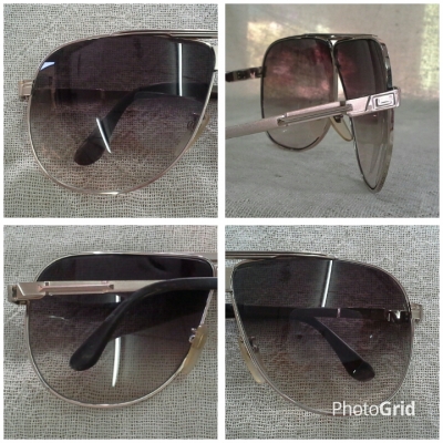 แว่นตาเฟรนช์วินเทจ ยุค &#039;80s  โมเดลนักบิน &#039;หยดน้ำตา&#039;  Vintage LANCEL Paris handmade in France  บิ๊กไซซ์!