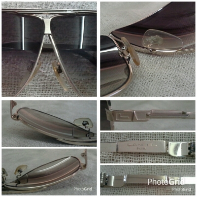 แว่นตาเฟรนช์วินเทจ ยุค &#039;80s  โมเดลนักบิน &#039;หยดน้ำตา&#039;  Vintage LANCEL Paris handmade in France  บิ๊กไซซ์!