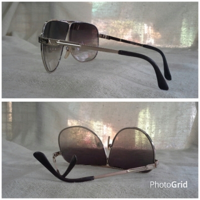 แว่นตาเฟรนช์วินเทจ ยุค &#039;80s  โมเดลนักบิน &#039;หยดน้ำตา&#039;  Vintage LANCEL Paris handmade in France  บิ๊กไซซ์!