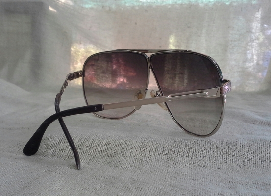 แว่นตาเฟรนช์วินเทจ ยุค &#039;80s  โมเดลนักบิน &#039;หยดน้ำตา&#039;  Vintage LANCEL Paris handmade in France  บิ๊กไซซ์!