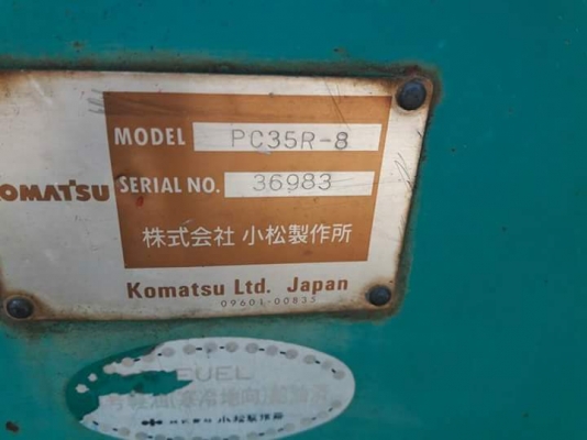 ขายKOMATSU PC35R-8  เก่าญี่ปุ่นแท้   สภาพสวย  เครื่องปั๊มดี   พร้อมใช้  โทร  089-3818694  ดวงนภา