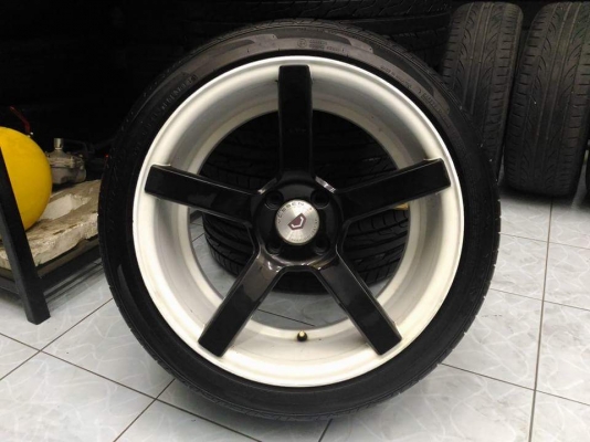 ล้อแม็กVossen ขอบ 17 พร้อมยางTOYO 205 45 17 ปี 2014 ยางสวย ไม่มีซ่อม พร้อมใช้ ทั้งชุด 7,800.- เทิร์นได้ ใส่ฟรี ส่งทั่วไทยค่ะ