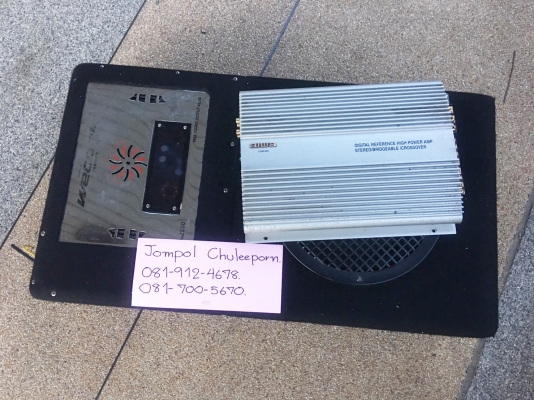 ขายเหมา เพาเวอร์แอมป์ ซับวูฟเฟอร์ Weconic เยอรมนี และ aiwa ญี่ปุ่น ซับลำโพง LA Mobile ถอดจากรถส่วนตัว