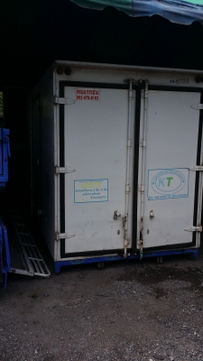 ขายตู้บรรทุก เปิดด้านซ้ายกับท้าย ฐานคัสซี80 3.20x1.80xสูง1.85ซม.