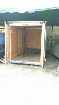 ขายตู้บรรทุก เปิดด้านซ้ายกับท้าย ฐานคัสซี80 3.20x1.80xสูง1.85ซม.