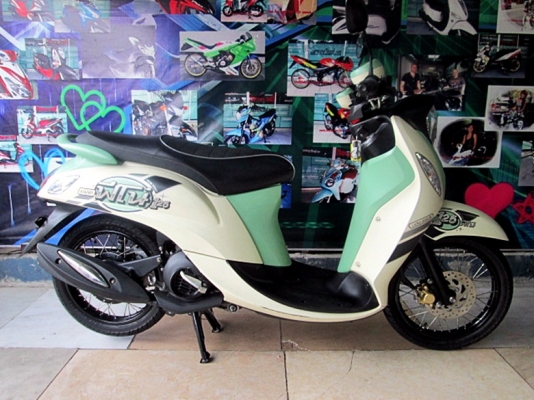 ( ผ่อนได้ ดาวน์ 3,900 ) Fino125 i สีเขียว รุ่นใหม่ล่าสุด เครื่องยนต์ 125 ซีๆ 33900