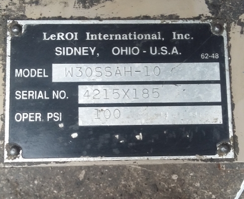 ปั๊มลมสกรู 30 แรง ยี่ห้อ Leroi