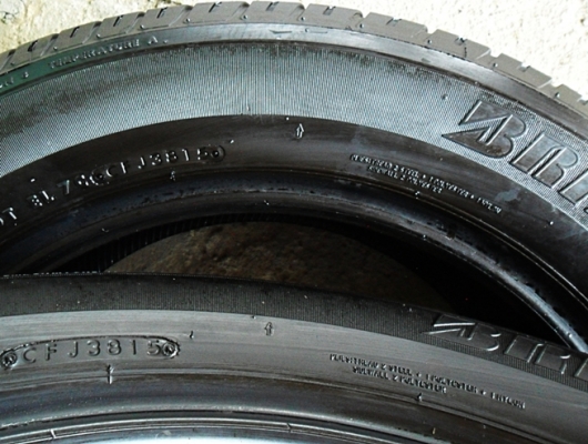 ยาง18 ลงพื้นปี16 บริดสโตน ญี่ปุ่น 235-55-18 ดอก7มิลไม่มีปะเลย