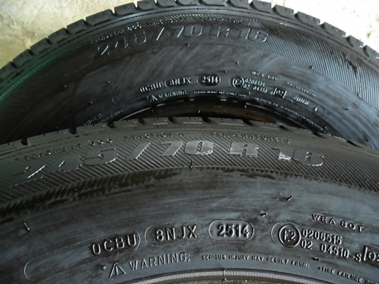 ยางกระบะสูง16 มิชลิน 245-70-16 ลงพื้นปี15 ดอกหนา8มิล ยางกระบะสูง16 มิชลิน 245-70-16 ลงพื้นปี15 ดอกหนา8มิล