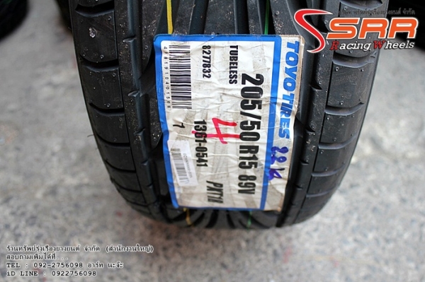TOYO T1R 205/50R15 เส้นละ 2,500 บาทปี14 TOYO T1R 205/50R15 เส้นละ 2,500 บาทปี14