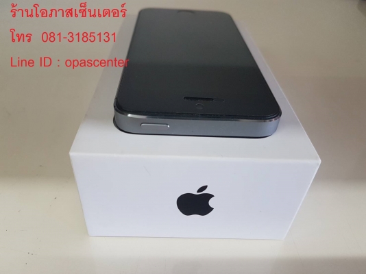 iphone 5S 16 GB ศูนย์ไทย สีดำ สภาพใหม่ มีที่ชาร์ท หูฟัง กล่อง ส่งฟรี