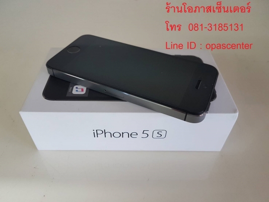 iphone 5S 16 GB ศูนย์ไทย สีดำ สภาพใหม่ มีที่ชาร์ท หูฟัง กล่อง ส่งฟรี