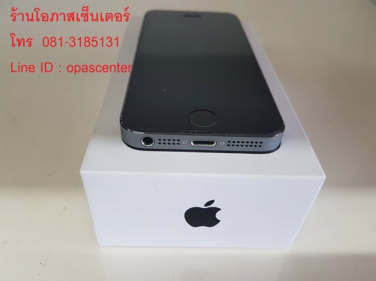 iphone 5S 16 GB ศูนย์ไทย สีดำ สภาพใหม่ มีที่ชาร์ท หูฟัง กล่อง ส่งฟรี