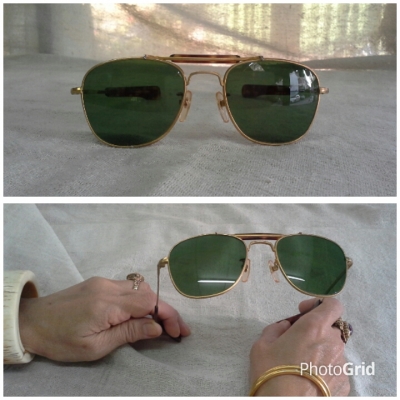 แว่นตาเสืออากาศฝรั่งเศส ยุค &#039;1980s  Original PERCY handmade in France
