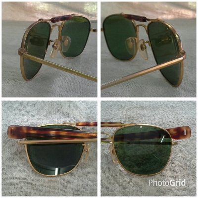 แว่นตาเสืออากาศฝรั่งเศส ยุค &#039;1980s  Original PERCY handmade in France