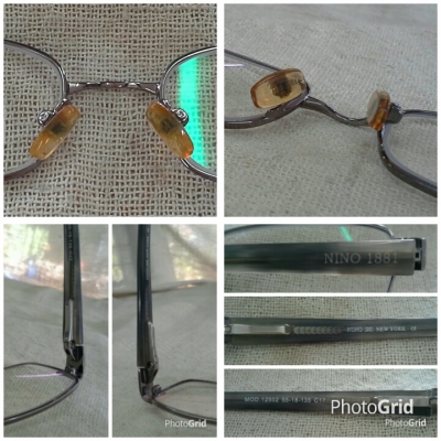 แว่นสายตายาวอเมริกันพันธุ์แท้!  ราคานักศึกษา!  Authentic  NINO 1881 NEW YORK handmade in USA  ค่าสายตา +175