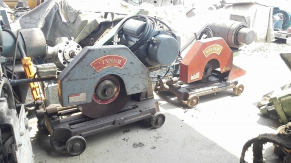 ** SOLD ** ตัดไฟเบอร์ WINNER มอเตอร์ Hitachi / Mitsubishi 3 HP 220V สภาพครบๆพร้อมใช้งาน