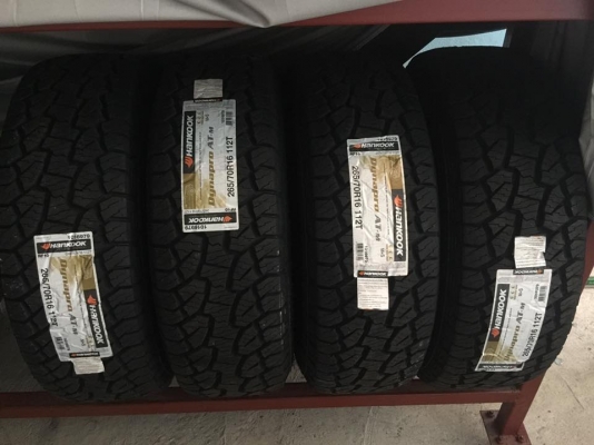 ยางใหม่ Hankook Dynapro AT-M ปี 17 ขนาด 265-70R16