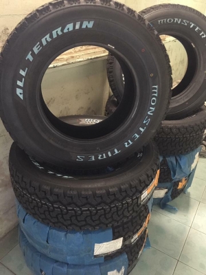 ยางใหม่ Monster Tires All Terrain ปี16  ขนาด 265-70R17