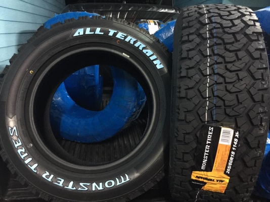 ยางใหม่ Monster Tires All Terrain ปี 17 ขนาด 265-60R18