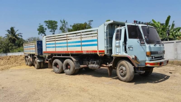 ขายรถพ่วงดัมพ์ Isuzu นางฟ้า 195R turbo inter ปี 39 ดัมพ์มิเนียม ลูก 3 เพลา ทะเบียนพร้อม