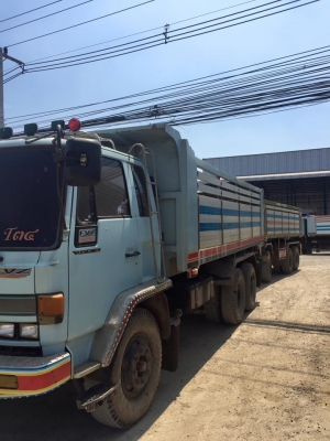 ขายรถพ่วงดัมพ์ Isuzu นางฟ้า 195R turbo inter ปี 39 ดัมพ์มิเนียม ลูก 3 เพลา ทะเบียนพร้อม