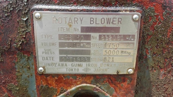 ** SOLD ** รูทโบวเวอร์อัดอากาศญี่ปุ่น UNOZAWA-GUMI 3 HP 380V พร้อมใช้งาน ** SOLD ** รูทโบวเวอร์อัดอากาศญี่ปุ่น UNOZAWA-GUMI 3 HP 380V พร้อมใช้งาน