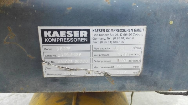 รูทโบวเวอร์อัดอากาศเยอรมัน KEASER OMEGA 30 HP 380V พร้อมใช้งาน