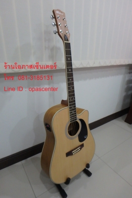 กีต้าร์โปร่งเว้าไฟฟ้า Talent 41 นิ้ว รุ่น TE30TNS สีไม้ ขัดด้าน EQ อย่างดี G-Tone GT-2 ของใหม่