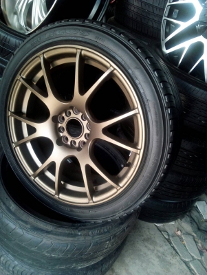 แม๊กขอบ17 ขนาด 5 รู100/114 พร้อมยาง YOKOHAMA ADVAN 215-45R17 ชุด 4 ล้อ 9000 บาท โทร.063-286-3551,081-427-3941 แม๊กขอบ17 ขนาด 5 รู100/114 พร้อมยาง YOKOHAMA ADVAN 215-45R17 ชุด 4 ล้อ 9000 บาท โทร.063-286-3551,081-427-3941