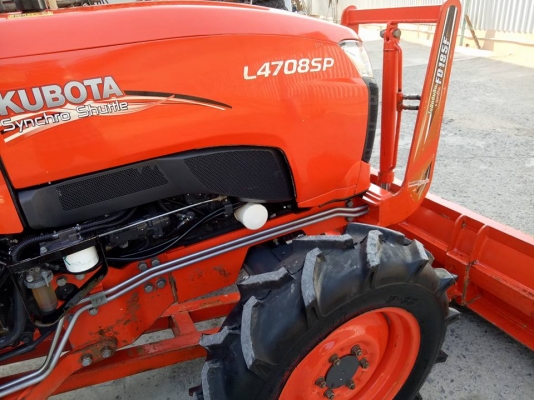 คูโบต้า L4708SP 4 WD รถเกรด AAA  ทำงาน 416 ชั่วโมง ใบมีดดันหน้าตราช้าง ผานหลังใหม่ 6X24 CMT