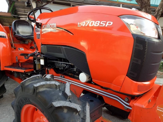 คูโบต้า L4708SP 4 WD รถเกรด AAA  ทำงาน 416 ชั่วโมง ใบมีดดันหน้าตราช้าง ผานหลังใหม่ 6X24 CMT