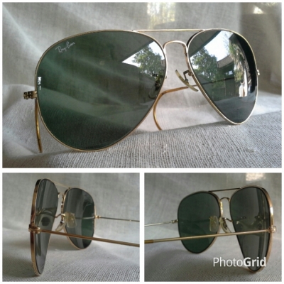 แว่นตาท่านนายพลแมคอาร์เธอร์  &#039;ตัวเทพบุตร&#039;  ที่สุดแห่งเลนส์หายาก!  Vintage B&amp;L RAY-BAN AVIATOR USA  บิ๊กไซซ์!  ตัวแท้!  จริงใจ-ไม่จิงโจ้!