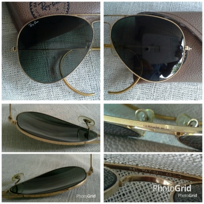แว่นตาท่านนายพลแมคอาร์เธอร์  &#039;ตัวเทพบุตร&#039;  ที่สุดแห่งเลนส์หายาก!  Vintage B&amp;L RAY-BAN AVIATOR USA  บิ๊กไซซ์!  ตัวแท้!  จริงใจ-ไม่จิงโจ้!