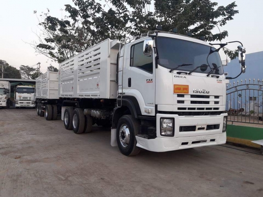 ขายรถพ่วง ISUZU 360 แรง ปี 56 กระบะดัมพ์สามมิตร ลูก 3 เพลาแท้ สวยสดพร้อมใช้งาน ทะเบียนพร้อม