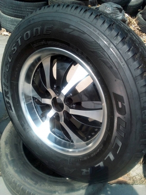 265/65R17 BRIDGESTONE DUELER A/T โฟวีล ลุยๆ ยางใหม่ๆ ปี15 ( ยางA/T ) โทร.063-286-3551 ตจว.ส่งได้ครับ 265/65R17 BRIDGESTONE DUELER A/T โฟวีล ลุยๆ ยางใหม่ๆ ปี15 ( ยางA/T ) โทร.063-286-3551 ตจว.ส่งได้ครับ