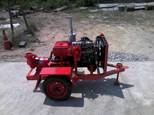 ปั๊มน้ำเครื่องยนต์ดีเซล ISUZU ติดต้ังปั๊มขนาด 4นิ้ว(ปั๊มใหม่ไม่เคยใช้งาน)