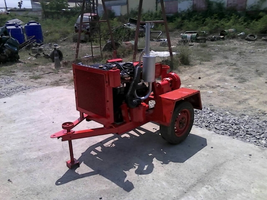 ปั๊มน้ำเครื่องยนต์ดีเซล ISUZU ติดต้ังปั๊มขนาด 4นิ้ว(ปั๊มใหม่ไม่เคยใช้งาน)