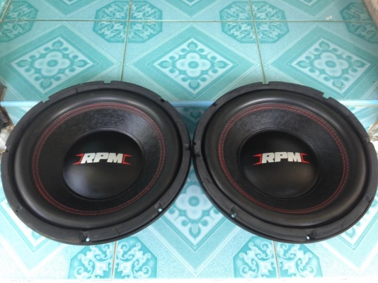 ซับ12นิ้ว RPM มือสองโครงหล่อว้อยคู่แม่เหล็กสองก้อน170/2/v3&quot;สภาพสวยเดิมใช้งานปกติ เบสจุกอก ขายคู่ละ 2450 บาท สนใจ0892425454 ของอยู่สระบุรีส่งได้+200 หนักมากครับ
