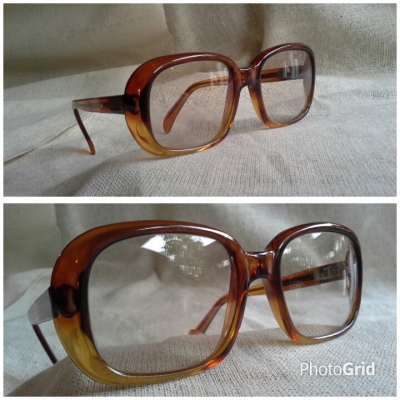 แว่นสายตายาวเลนส์ 2 ชั้น &#039;นอส&#039;  วินเทจ &#039;เนิร์ด&#039; ฝรั่งเศส ยุค &#039;60s  Vintage DIAMOND handmade in France  ค่าสายตา +225