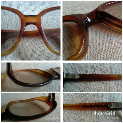 แว่นสายตายาวเลนส์ 2 ชั้น &#039;นอส&#039;  วินเทจ &#039;เนิร์ด&#039; ฝรั่งเศส ยุค &#039;60s  Vintage DIAMOND handmade in France  ค่าสายตา +225