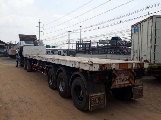 ขายหัวลากพร้อมหาง Isuzu เครื่อง 360 แรง ปี 58 หางพนัส 3 เพลา ไมล์ 13x,xxx ทะเบียนพร้อม