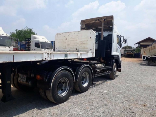 ขายหัวลากพร้อมหาง Isuzu เครื่อง 360 แรง ปี 58 หางพนัส 3 เพลา ไมล์ 13x,xxx ทะเบียนพร้อม