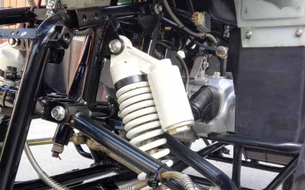 ATV 150cc. เกียร์ออโต้ ดิสเบรคหน้า-หลัง สตาร์ทมือ+เท้า คันเร่ง่มือบิด ล้อขอบ10นิ้ว เครื่องสมบูรณ์