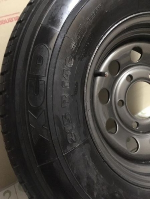 กระทะบรรทุก ขอบ 14 6 รู พร้อมยาง 1 เส้น