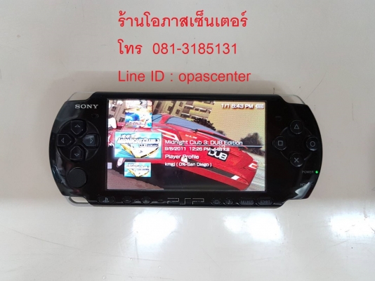เกมส์ PSP 3001 สภาพดี มีที่ชาร์ท และเมม 8 GB พร้อมลงเกมส์ 6 เกมส์ ส่งฟรี