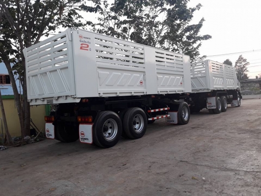 ขายรถพ่วง ISUZU 360 แรง ปี 56 กระบะดัมพ์สามมิตร ลูก 3 เพลาแท้ สวยสดพร้อมใช้งาน ทะเบียนพร้อม