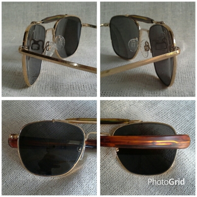 แว่นตาอเมริกันเสืออากาศ ยุค &#039;70s  ท็อปซีรี่ส์!  Original RANDOLPH handmade in USA