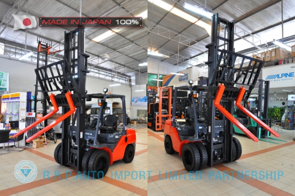 ขายรถโฟล์คลิฟท์มือสอง TOYOTA รุ่น 8FG15-32677 นำเข้าจากประเทศญี่ปุ่น 100\% ไม่เคยใช้งานในไทย